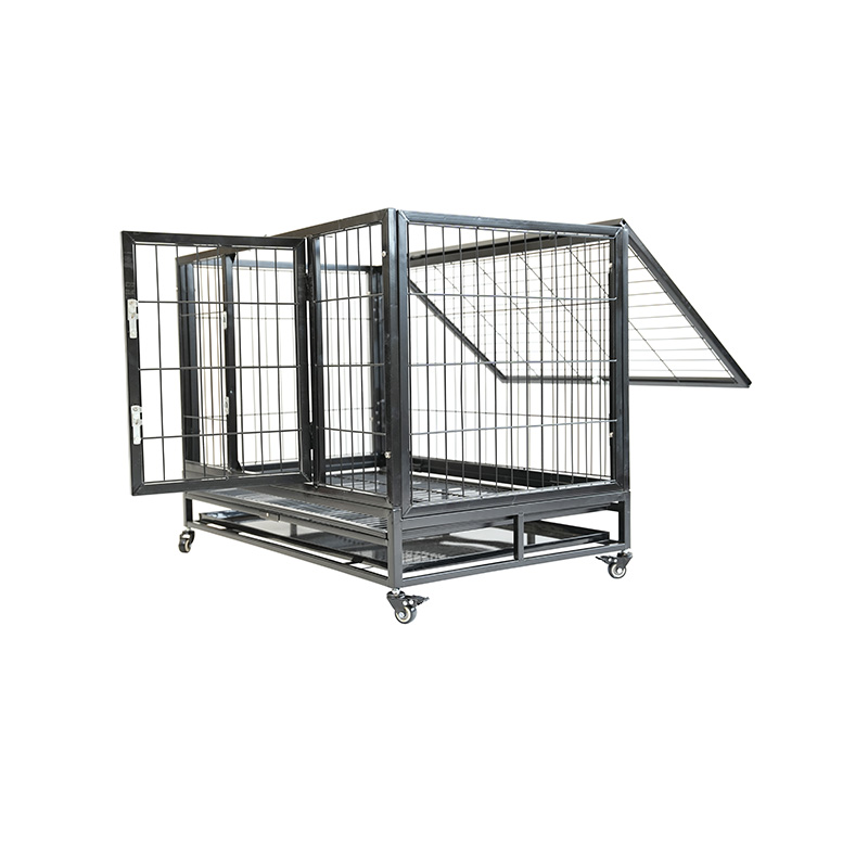 Gabbia per cani e gatti con gabbia pieghevole in metallo resistente DH120-3