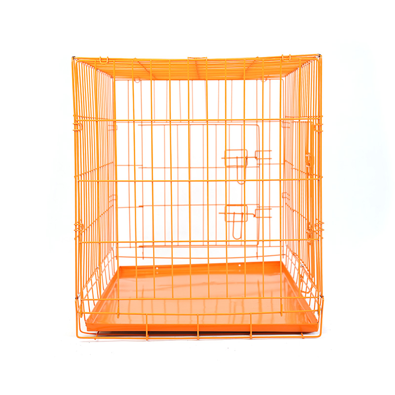 DH016-2 Cuccia per animali domestici pieghevole a 2 porte con vassoio in ABS